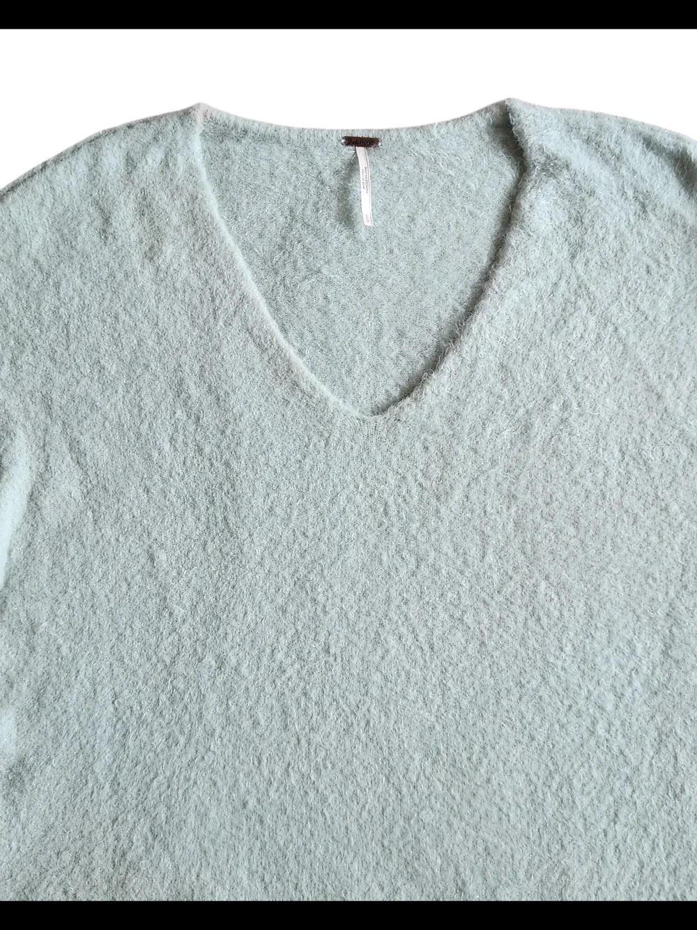 Cozy Free People Cloud Soft Princess V Sweater Cozy Mint Green